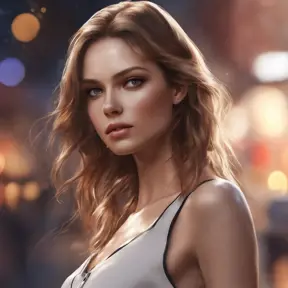 Closeup of a gorgeous female model in the style of stefan kostic, 8k, High Definition, Digital Illustration, Bokeh effect, Photo Realistic, Sharp Focus by WLOP
