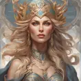 Alluring matte portrait of the beautiful norse goddess Freyja in the style of Stefan Kostic, 8k, Highly Detailed, Intricate, Realistic, Sharp Focus, Volumetric Lighting, Fantasy, Elegant by Stanley Artgerm Lau, Alphonse Mucha, WLOP