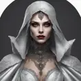 Alluring highly detailed matte portrait of a beautiful caped vampire in the style of Stefan Kostic, 8k, High Definition, Highly Detailed, Intricate, Half Body, Realistic, Sharp Focus, Fantasy, Elegant