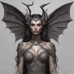 Alluring highly detailed matte portrait of a beautiful winged succubus in the style of Stefan Kostic, 8k, High Definition, Highly Detailed, Intricate, Half Body, Realistic, Sharp Focus, Fantasy, Elegant