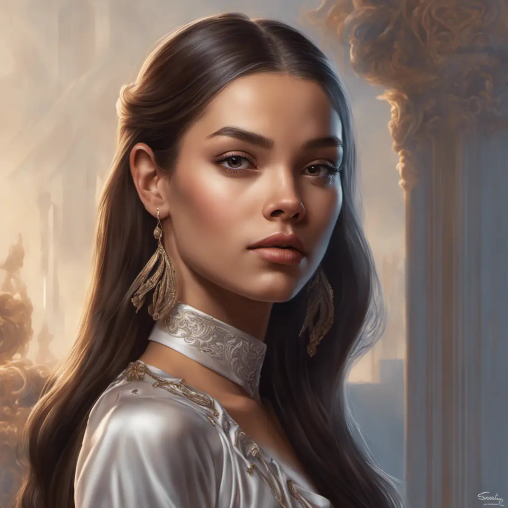 Alluring matte portrait of a beautiful Olivia Rodrigo in the style of Stefan Kostic, 8k, Highly Detailed, Intricate, Half Body, Realistic, Sharp Focus, Volumetric Lighting, Fantasy, Elegant by Stanley Artgerm Lau, Greg Rutkowski