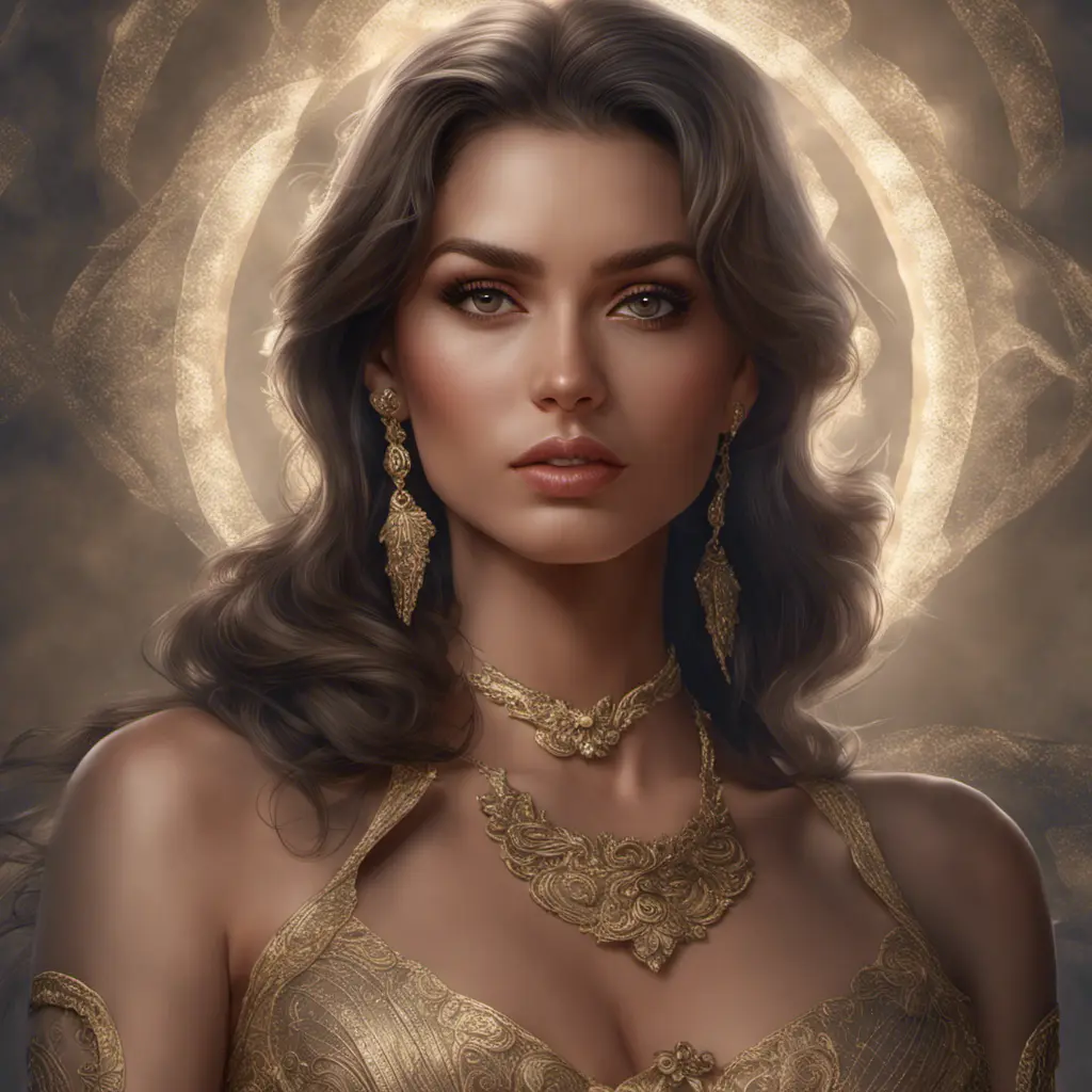 Alluring matte portrait of a beautiful Sol Rodríguez in the style of Stefan Kostic, 8k, Highly Detailed, Intricate, Half Body, Realistic, Sharp Focus, Volumetric Lighting, Fantasy, Elegant by Stanley Artgerm Lau, Greg Rutkowski