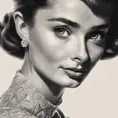 Alluring matte portrait of a beautiful young Audrey Hepburn, 8k, Highly Detailed, Intricate, Half Body, Realistic, Sharp Focus, Volumetric Lighting, Fantasy, Elegant by Stanley Artgerm Lau