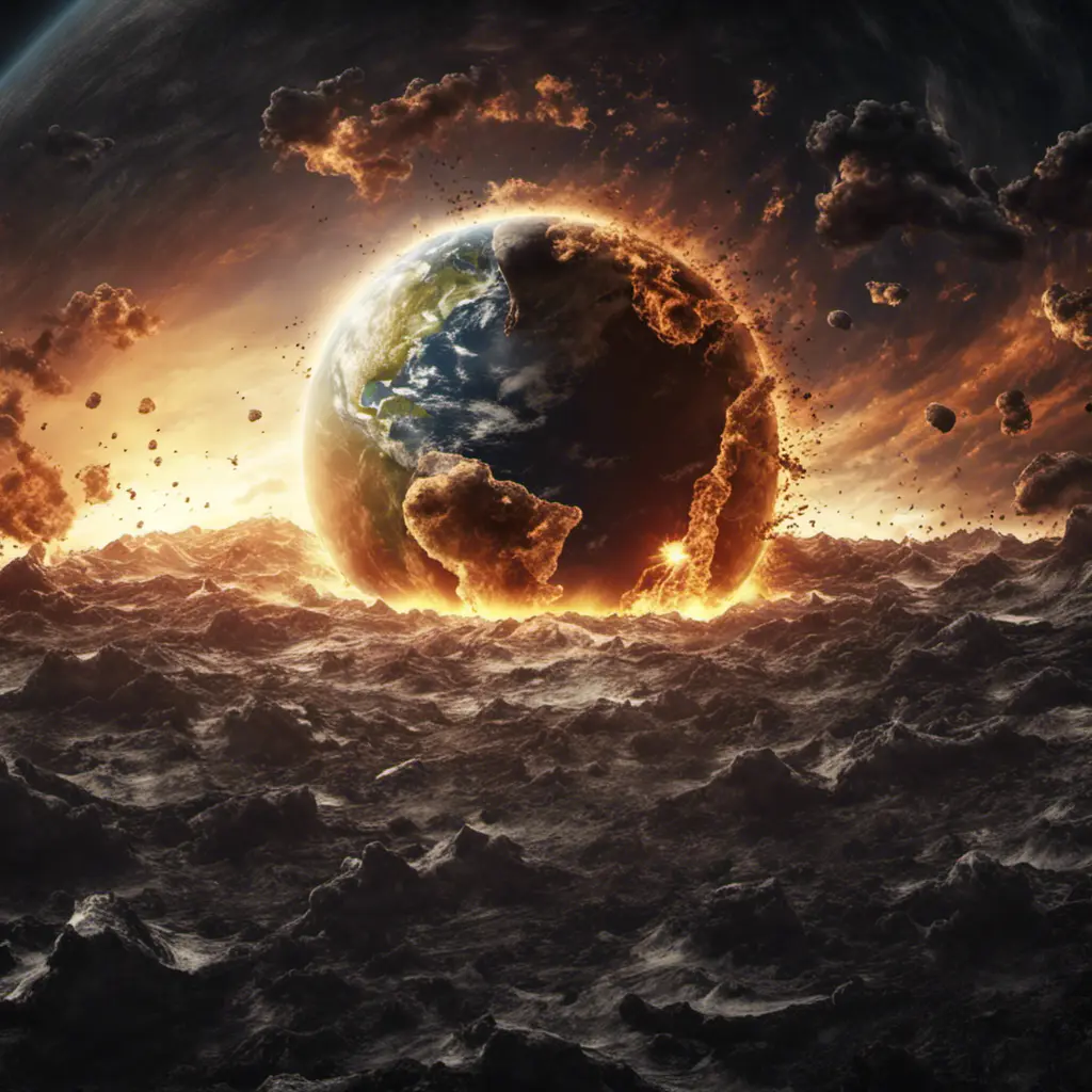 Earth going through cycles of creation and destruction, 4k