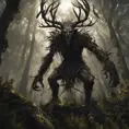 Leshen is a powerful, man-eating creature that dwells in the forests. It is a sorcerer with the ability to control the roots of the trees and use them to bind and capture its prey. The Leshen is ancient, with origins that are shrouded in mystery. , 8k, Gothic and Fantasy, Elden Ring, Photo Realistic, Dynamic Lighting