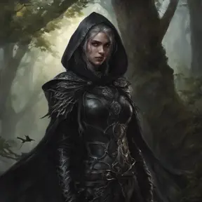Dungeons and dragons forest elf character full body portrait, white skin, dark gothic black armor, wearing a black veil, dramatic light, dungeon background, 8k, Gothic and Fantasy, Elden Ring, Photo Realistic, Dynamic Lighting by Stanley Artgerm Lau, Greg Rutkowski
