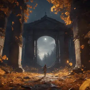 Portrait of a fall we felled in the moonlight, Highly Detailed, Intricate, Cinematic Lighting, Unreal Engine, Radiant, Fantasy