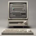 A Gaming Computer designed by Dieter Rams. Product ad retro, 8k, Highly Detailed, Vintage Illustration, Sharp Focus, Smooth, Octane Render