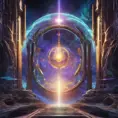 Gateway portal cosmic mystic etheral alchemy flow, Futuristic, Sci-Fi