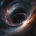 Multiple universes clashing with a black hole, Atmospheric, Stunning by Stefan Kostic