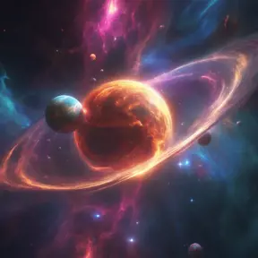 Vibrant nebula with majestic planets of the wind, 8k, Award-Winning, Highly Detailed, Beautiful, Epic, Octane Render, Unreal Engine, Radiant, Volumetric Lighting by Stanley Artgerm Lau