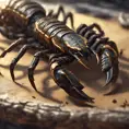 close up scorpion, 4k, Highly Detailed, Hyper Detailed, Powerful, Artstation, Vintage Illustration, Digital Painting, Sharp Focus, Smooth, Concept Art by Stefan Kostic