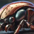 close up beetle, 4k, Highly Detailed, Hyper Detailed, Powerful, Artstation, Vintage Illustration, Digital Painting, Sharp Focus, Smooth, Concept Art by Stanley Artgerm Lau, Greg Rutkowski