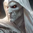 close up white ghost, 4k, Highly Detailed, Hyper Detailed, Powerful, Artstation, Vintage Illustration, Digital Painting, Elden Ring, Sharp Focus, Smooth, Concept Art by Stanley Artgerm Lau