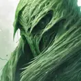 close up green ghost, 4k, Highly Detailed, Hyper Detailed, Powerful, Artstation, Vintage Illustration, Digital Painting, Elden Ring, Sharp Focus, Smooth, Concept Art by Studio Ghibli