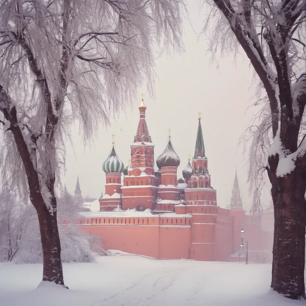 Winter Kremlin, Russia, soft color, beautiful landscape, snowy weather, Landscape