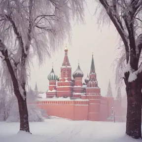 Winter Kremlin, Russia, soft color, beautiful landscape, snowy weather, Landscape