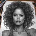 Gugu Mbatha-Raw, colorful painting on grey scale face, powerful, magic, thunders, dramatic lighting, intricate tattoos, wild, highly detailed, digital painting, artstation, concept art, smooth, sharp focus, illustration, art by artgerm and greg rutkowski and alphonse mucha, footage, 4k, Hyper Detailed