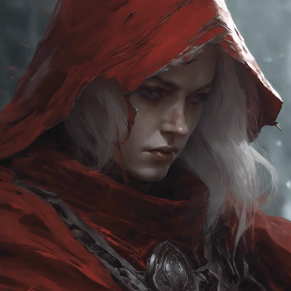 close up red ghost, 4k, Highly Detailed, Hyper Detailed, Powerful, Artstation, Vintage Illustration, Digital Painting, Elden Ring, Sharp Focus, Smooth, Concept Art by WLOP