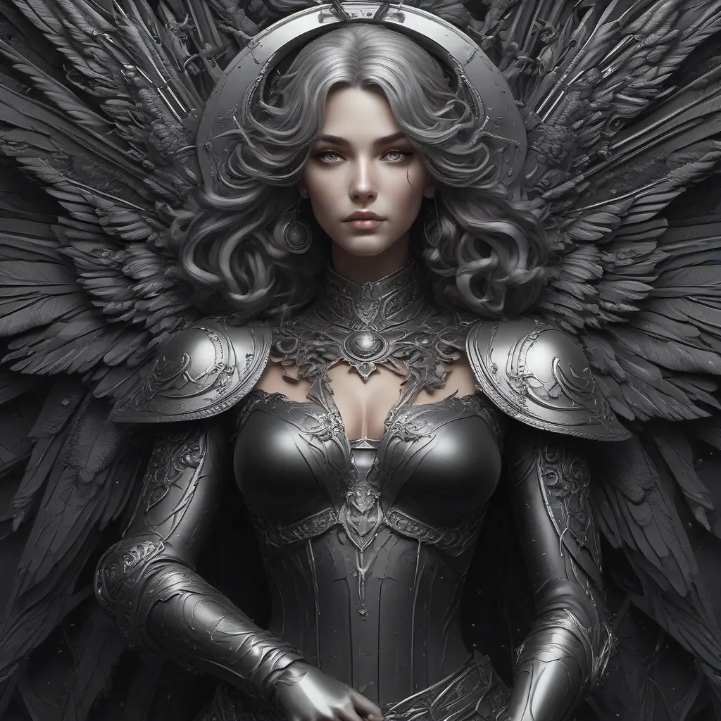 Alluring matte portrait of the beautiful Kayle in black, 8k, Highly Detailed, Intricate, Realistic, Sharp Focus, Volumetric Lighting, Fantasy, Elegant by Stanley Artgerm Lau, Alphonse Mucha, WLOP, Stefan Kostic