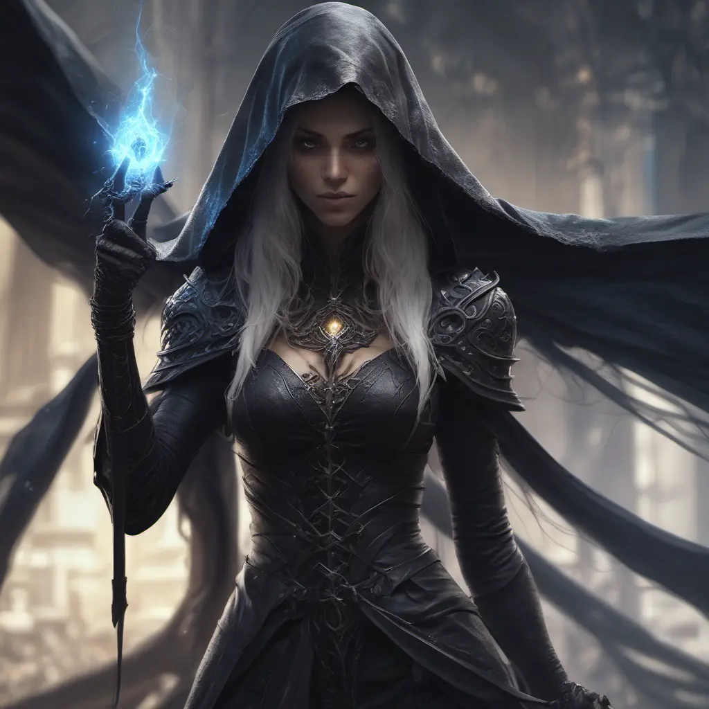 Veiled female necromancer, 8k, Gothic and Fantasy, Elden Ring, Photo Realistic, Dynamic Lighting by Stanley Artgerm Lau, Greg Rutkowski