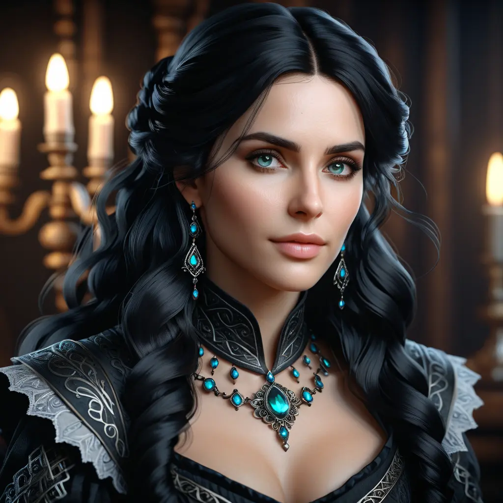 Alluring highly detailed matte portrait of a beautiful Yennefer in the style of Stefan Kostic, 8k, High Definition, Highly Detailed, Intricate, Half Body, Realistic, Sharp Focus, Fantasy, Elegant