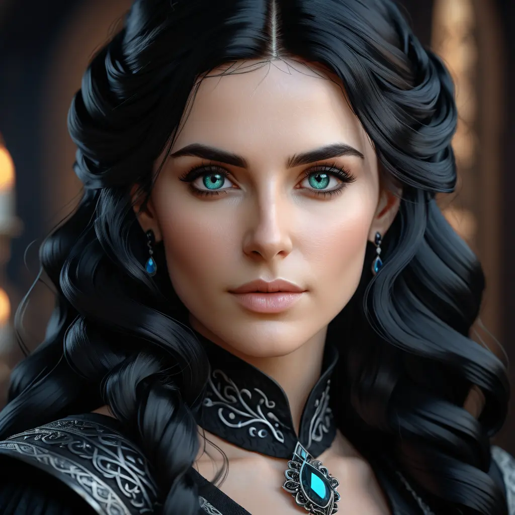 Alluring highly detailed matte portrait of a beautiful Yennefer in the style of Stefan Kostic, 8k, High Definition, Highly Detailed, Intricate, Half Body, Realistic, Sharp Focus, Fantasy, Elegant