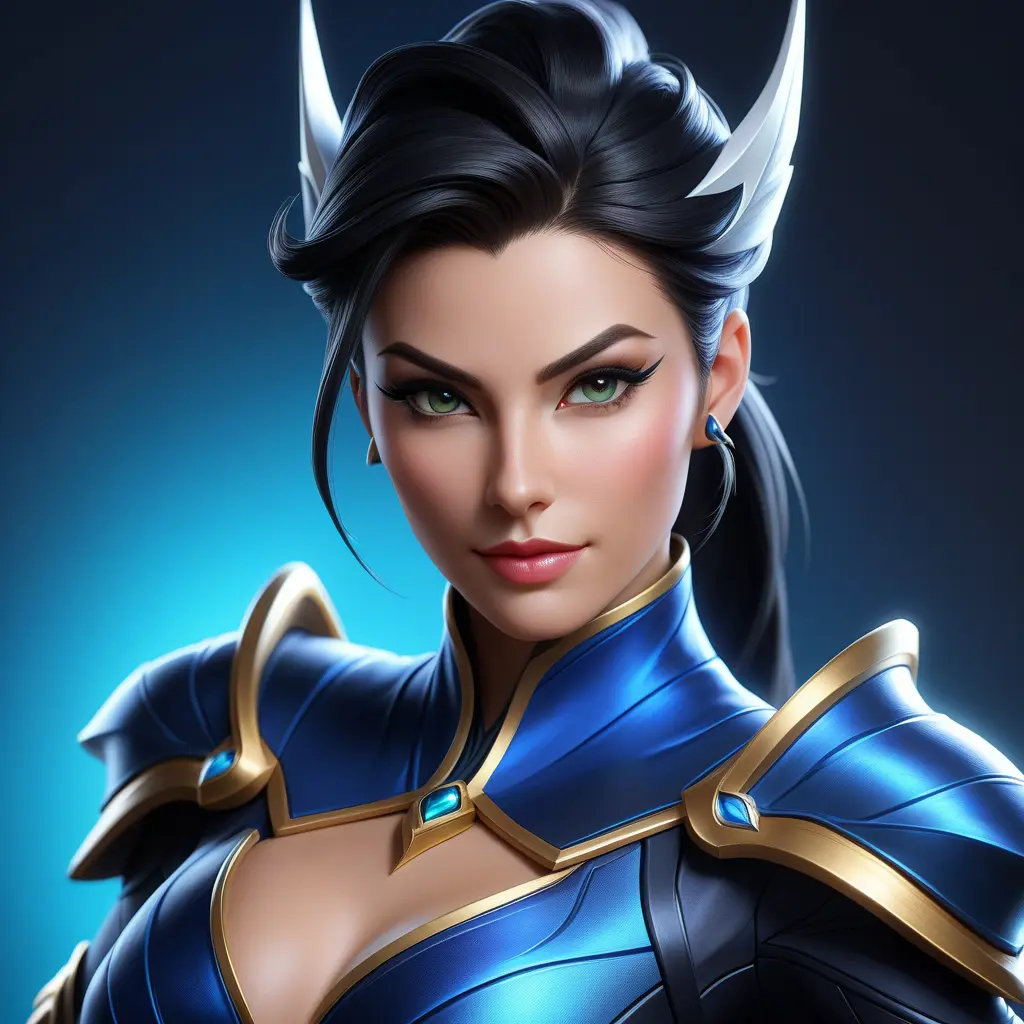 Alluring matte portrait of a beautiful Vayne from League of Legends, 8k, Highly Detailed, Intricate, Half Body, Realistic, Sharp Focus, Volumetric Lighting, Fantasy, Elegant by Stanley Artgerm Lau, WLOP, Stefan Kostic