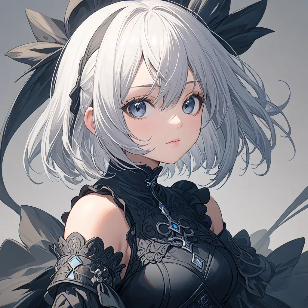 Anime portrait of 2B, Highly Detailed, Intricate, Artstation, Beautiful, Digital Painting, Sharp Focus, Concept Art, Elegant by Stanley Artgerm Lau