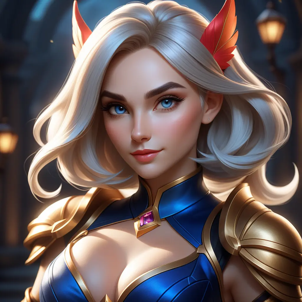 Alluring matte portrait of a beautiful Quinn from League of Legends, 8k, Highly Detailed, Intricate, Half Body, Realistic, Sharp Focus, Volumetric Lighting, Fantasy, Elegant by Stanley Artgerm Lau, WLOP, Stefan Kostic