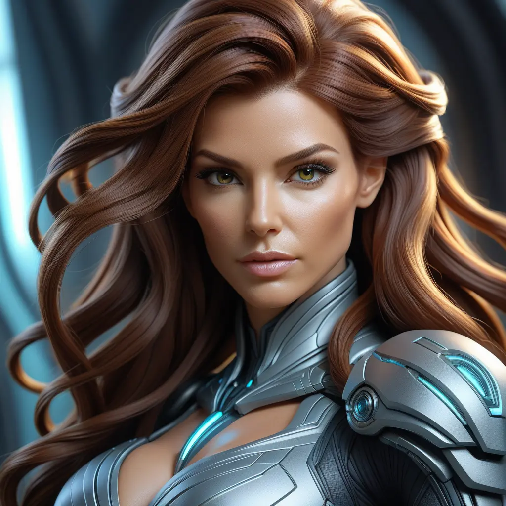 Alluring matte portrait of a beautiful Sarah Kerrigan, 8k, Highly Detailed, Intricate, Half Body, Realistic, Sharp Focus, Volumetric Lighting, Fantasy, Elegant by Stanley Artgerm Lau