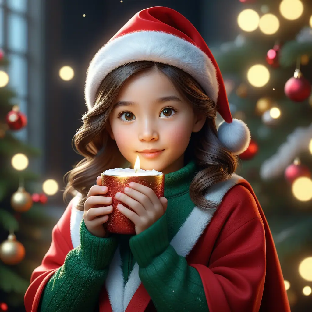 A Christmas Miracle, 8k, Highly Detailed, Magical, Stunning, Photo Realistic, Sharp Focus, Volumetric Lighting, Fantasy by Stanley Artgerm Lau