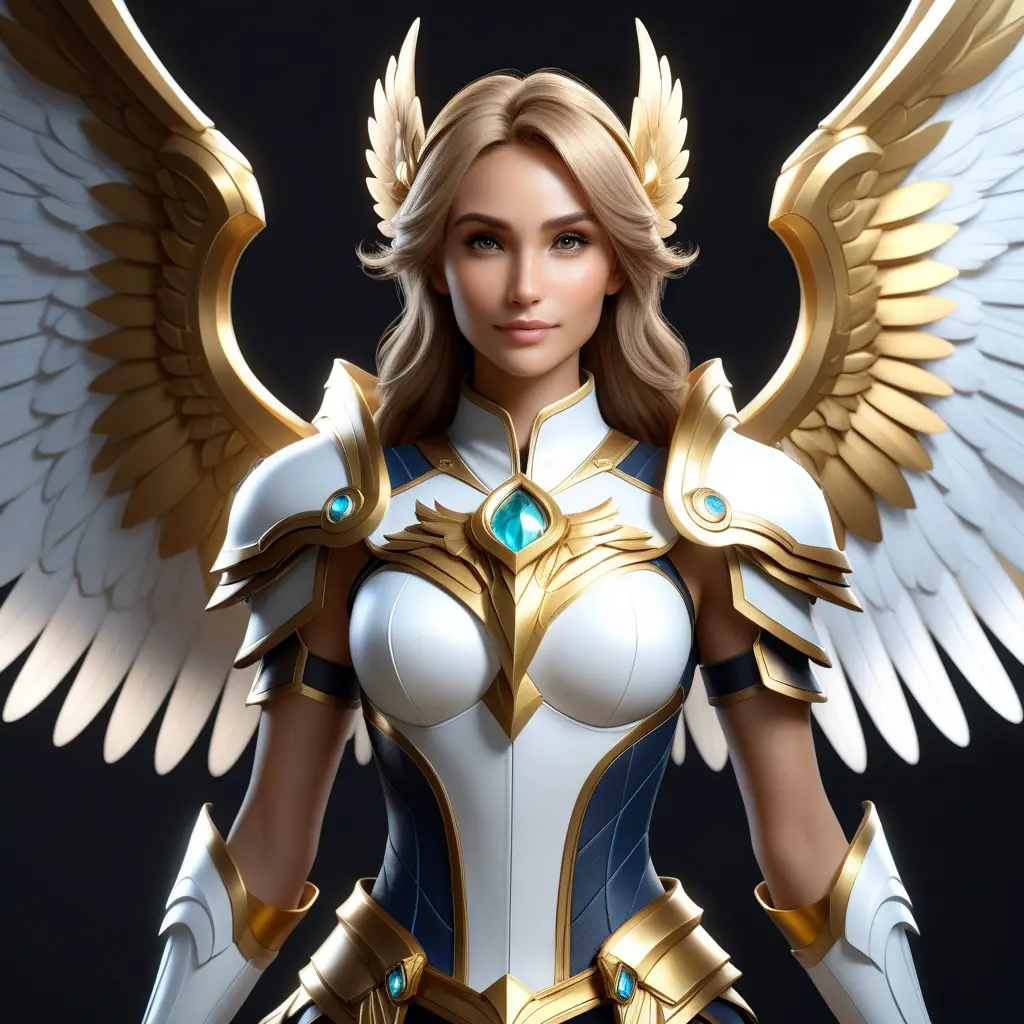 Alluring portrait of a beautiful winged Kayle from League of Legends, 8k, Highly Detailed, Half Body, Photo Realistic, Sharp Focus, Octane Render, Unreal Engine, Volumetric Lighting, Fantasy by Stanley Artgerm Lau, Alphonse Mucha, WLOP