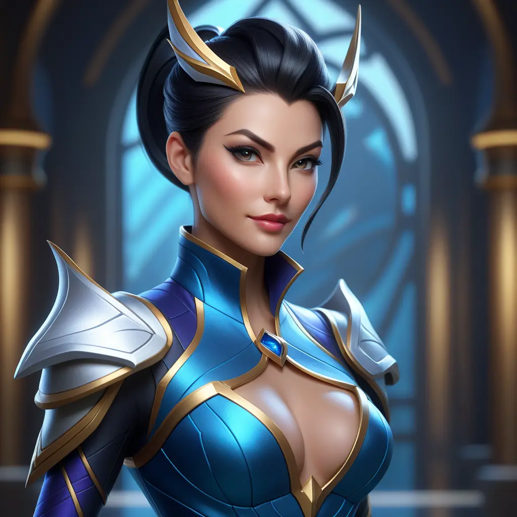 Alluring matte portrait of a beautiful Vayne from League of Legends, 8k, Highly Detailed, Intricate, Half Body, Realistic, Sharp Focus, Volumetric Lighting, Fantasy, Elegant by Stanley Artgerm Lau, WLOP, Stefan Kostic