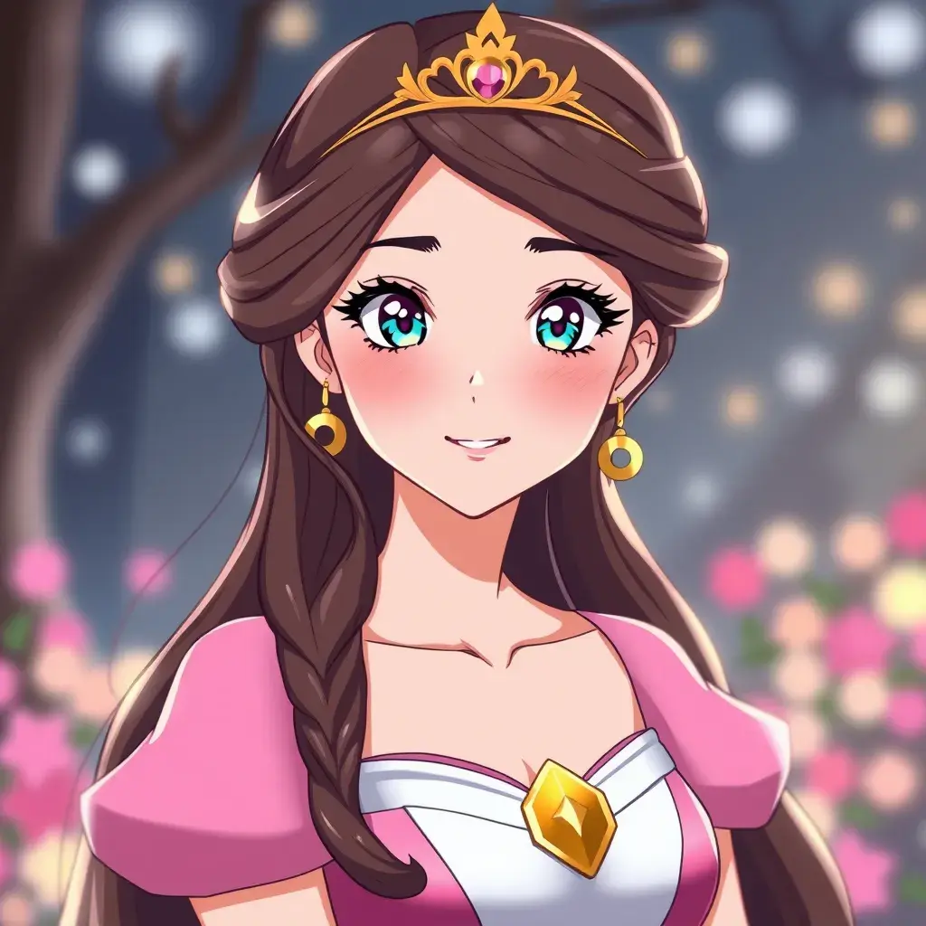 Anime portrait of a beautiful disney princess, Sharp Focus, Anime, Cartoon