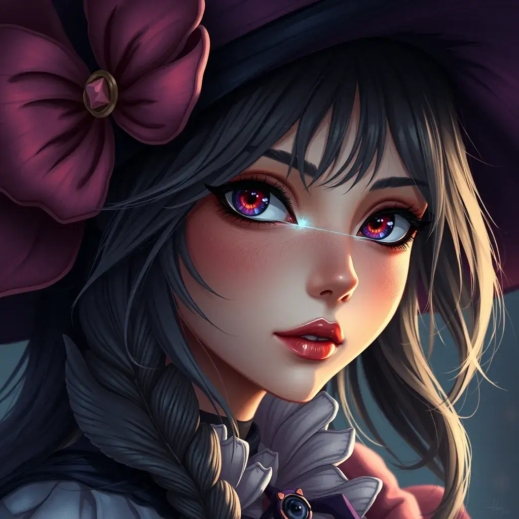 Alluring matte portrait of Kiki the witch, 4k, 4k resolution, 8k, Highly Detailed, Hyper Detailed, Beautiful, Digital Painting, Sharp Focus, Anime, Fantasy by Stanley Artgerm Lau