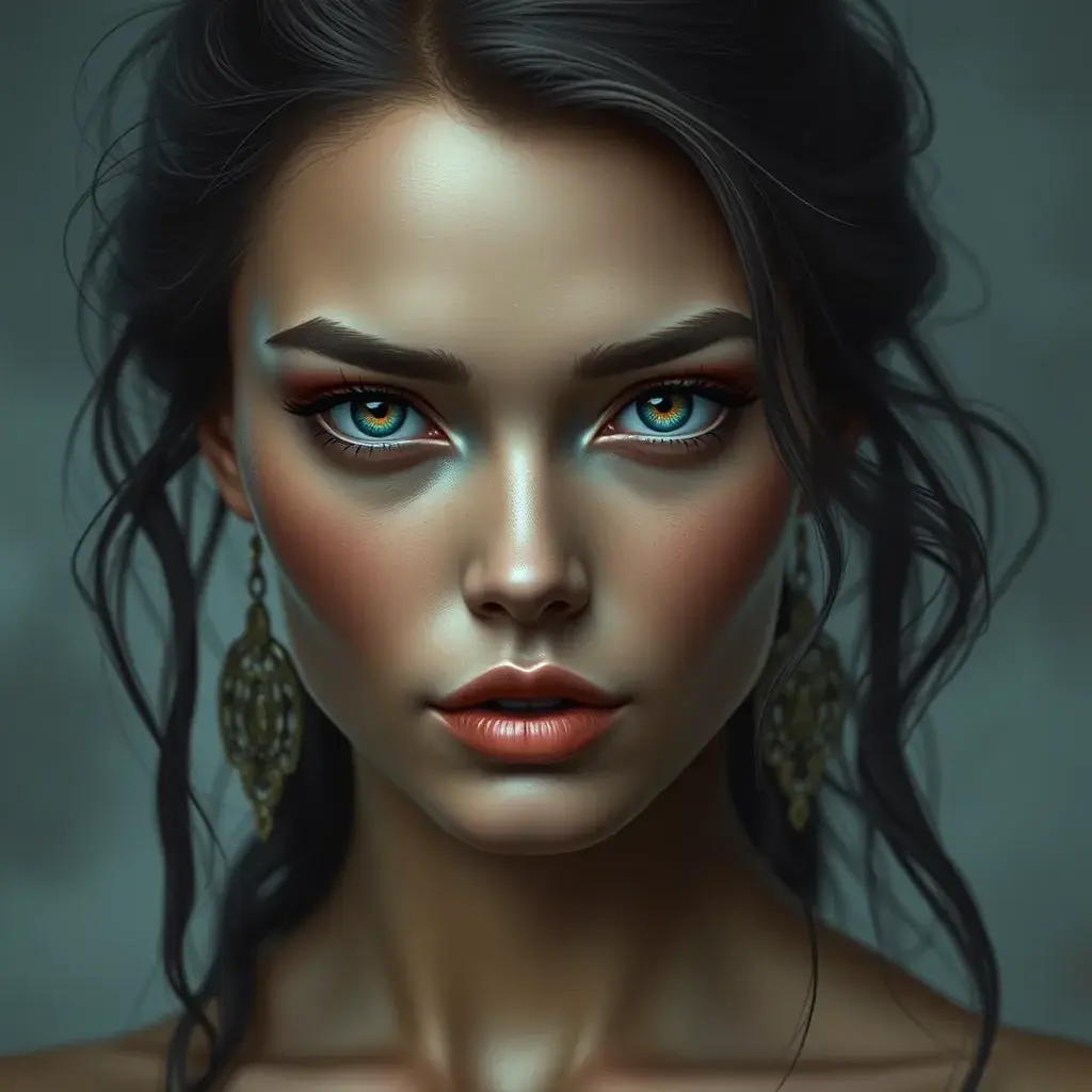 Alluring portrait of the perfect woman, with beautiful face, 8k, High Resolution, HQ, Ultra Detailed, Artstation, Perfect Face, Matte Painting by Greg Rutkowski, Stefan Kostic