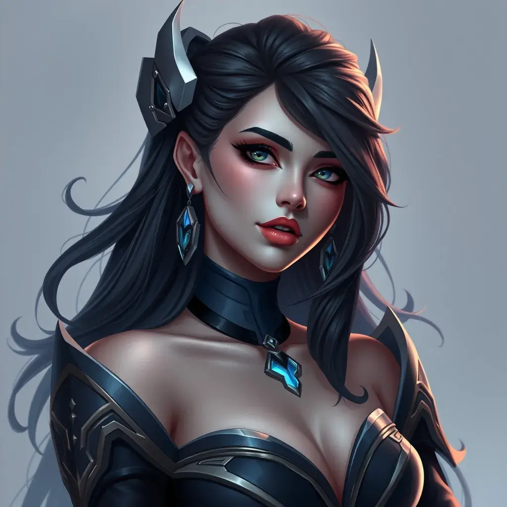 Alluring matte portrait of a beautiful Vayne from League of Legends in the style of Stefan Kostic, 8k, High Definition, Highly Detailed, Intricate, Half Body, Realistic, Sharp Focus, Fantasy, Elegant