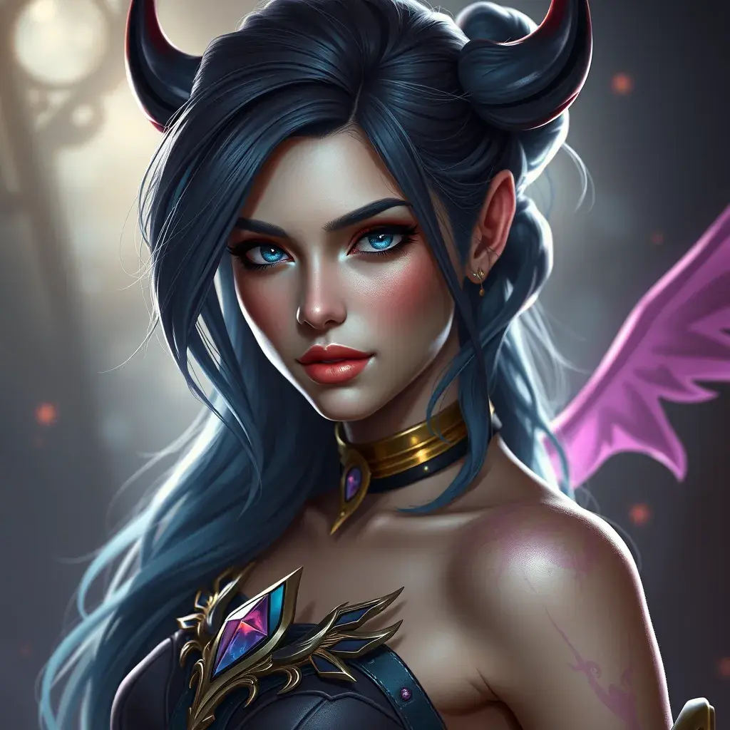 Alluring matte portrait of a beautiful Quinn from League of Legends in the style of Stefan Kostic, 8k, High Definition, Highly Detailed, Intricate, Half Body, Realistic, Sharp Focus, Fantasy, Elegant