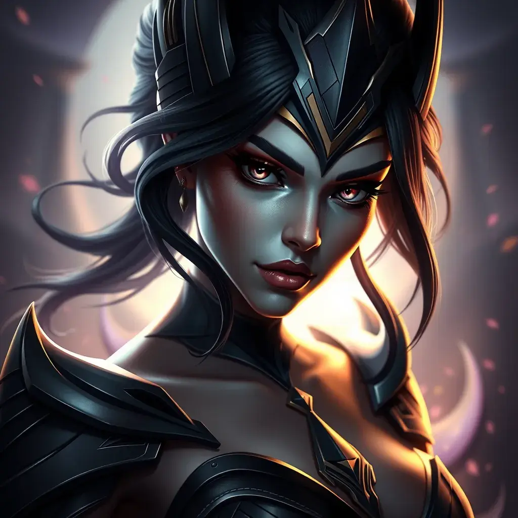 Alluring matte portrait of a beautiful Sivir from League of Legends in the style of Stefan Kostic, 8k, High Definition, Highly Detailed, Intricate, Half Body, Realistic, Sharp Focus, Fantasy, Elegant