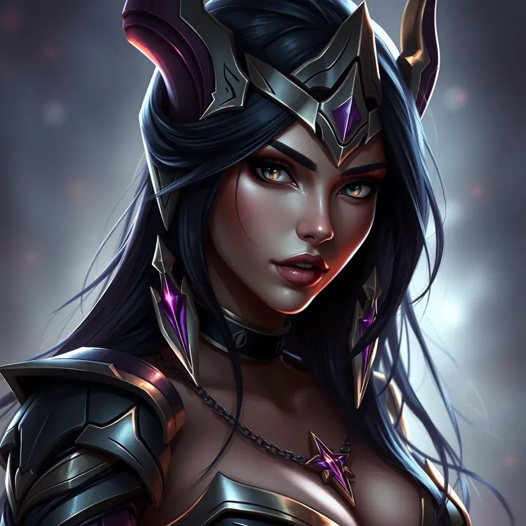 Alluring matte portrait of a beautiful Sivir from League of Legends in the style of Stefan Kostic, 8k, High Definition, Highly Detailed, Intricate, Half Body, Realistic, Sharp Focus, Fantasy, Elegant