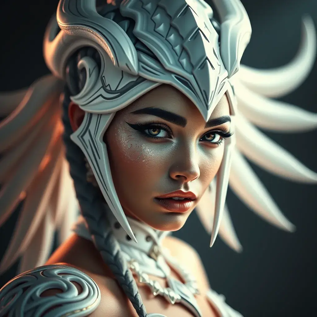 Alluring matte portrait of the beautiful Akali in white, 8k, Highly Detailed, Intricate, Realistic, Sharp Focus, Volumetric Lighting, Fantasy, Elegant by Stanley Artgerm Lau, Alphonse Mucha, WLOP, Stefan Kostic