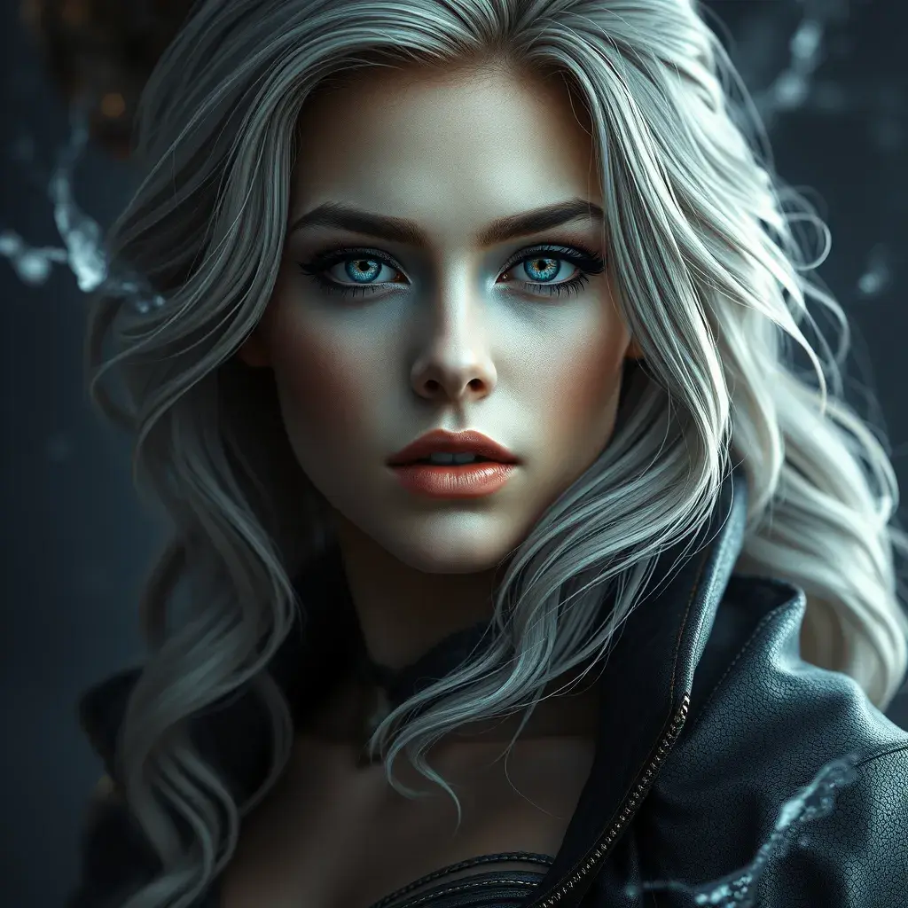 Alluring portrait of a beautiful Storm from Xmen in the style of Stefan Kostic, 8k, Highly Detailed, Intricate, Half Body, Realistic, Sharp Focus, Volumetric Lighting, Fantasy, Elegant