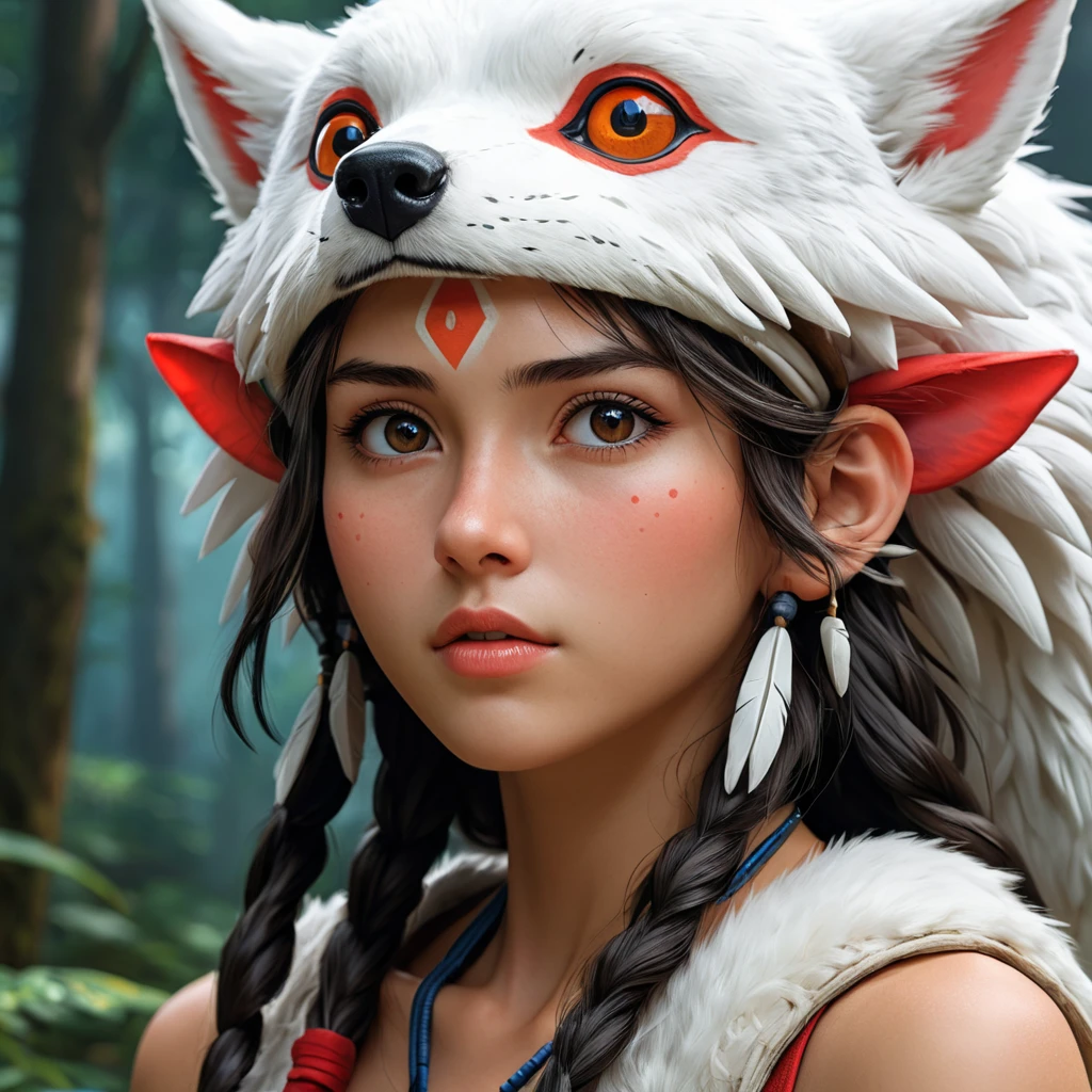 portrait of princess mononoke